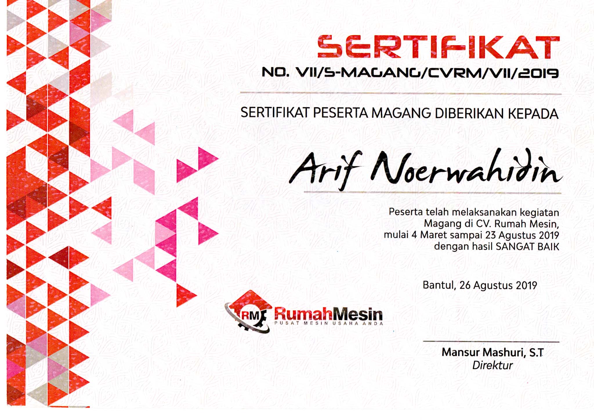 Cover Sertifikat PKL